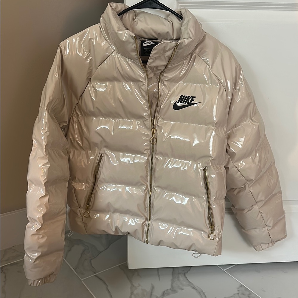 Nike Beige Puffer Jacket